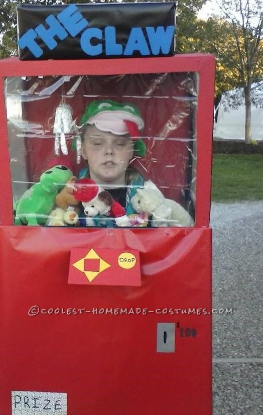 Coolest Claw Machine DIY Halloween Costume