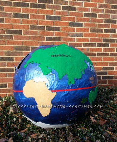 Coolest Paper Mache Earth Costume