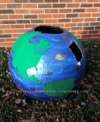 Coolest Paper Mache Earth Costume