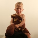 Coolest Homemade Cave Man Costume for a Toddler