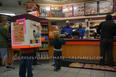 Coolest Homemade Dunkin' Donuts Drive Thru Costume