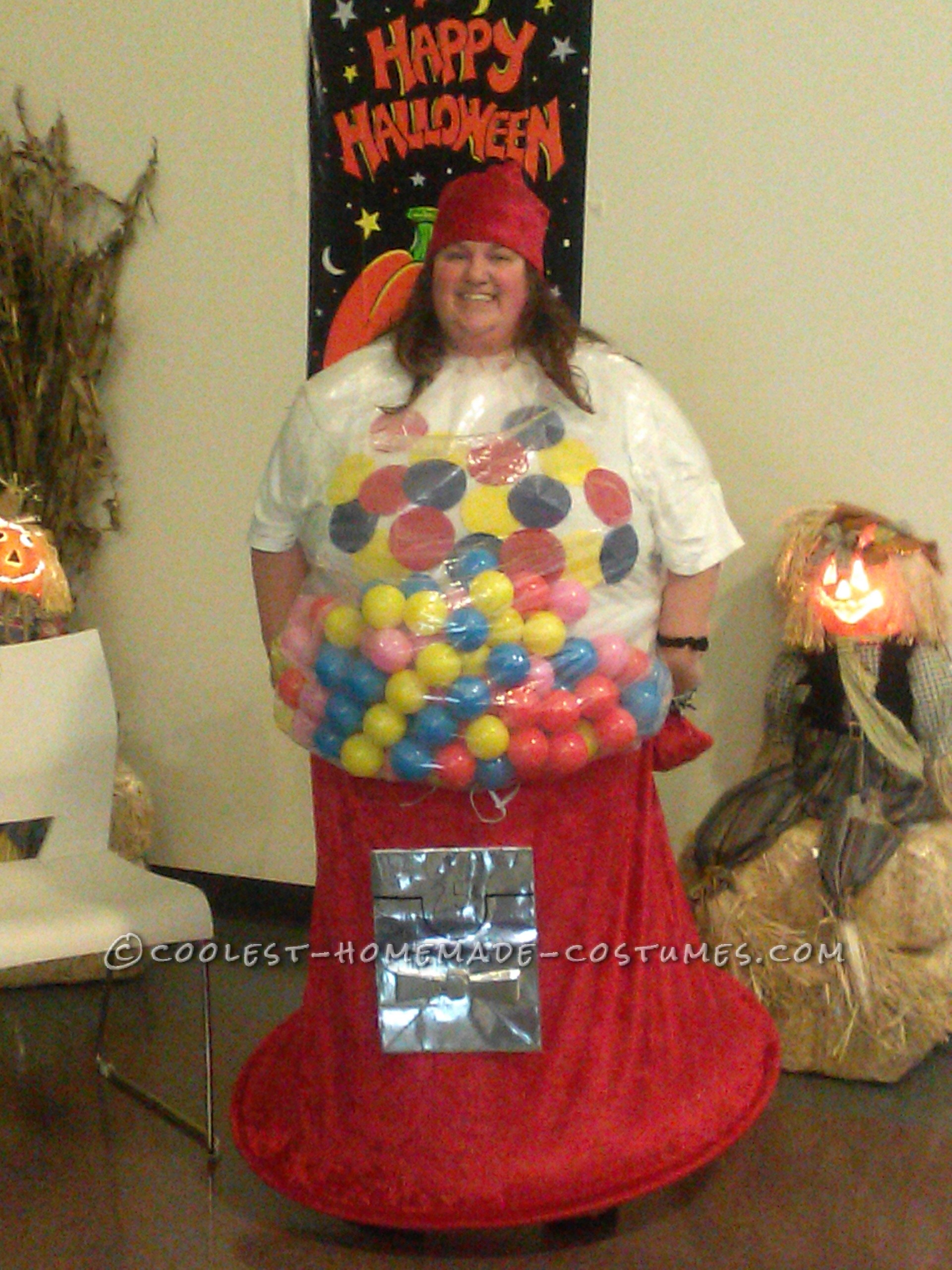 Coolest Homemade Gumball Machine Costume