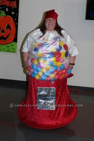 Coolest Homemade Gumball Machine Costume