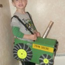 Coolest Homemade Tractor Costume for a Boy