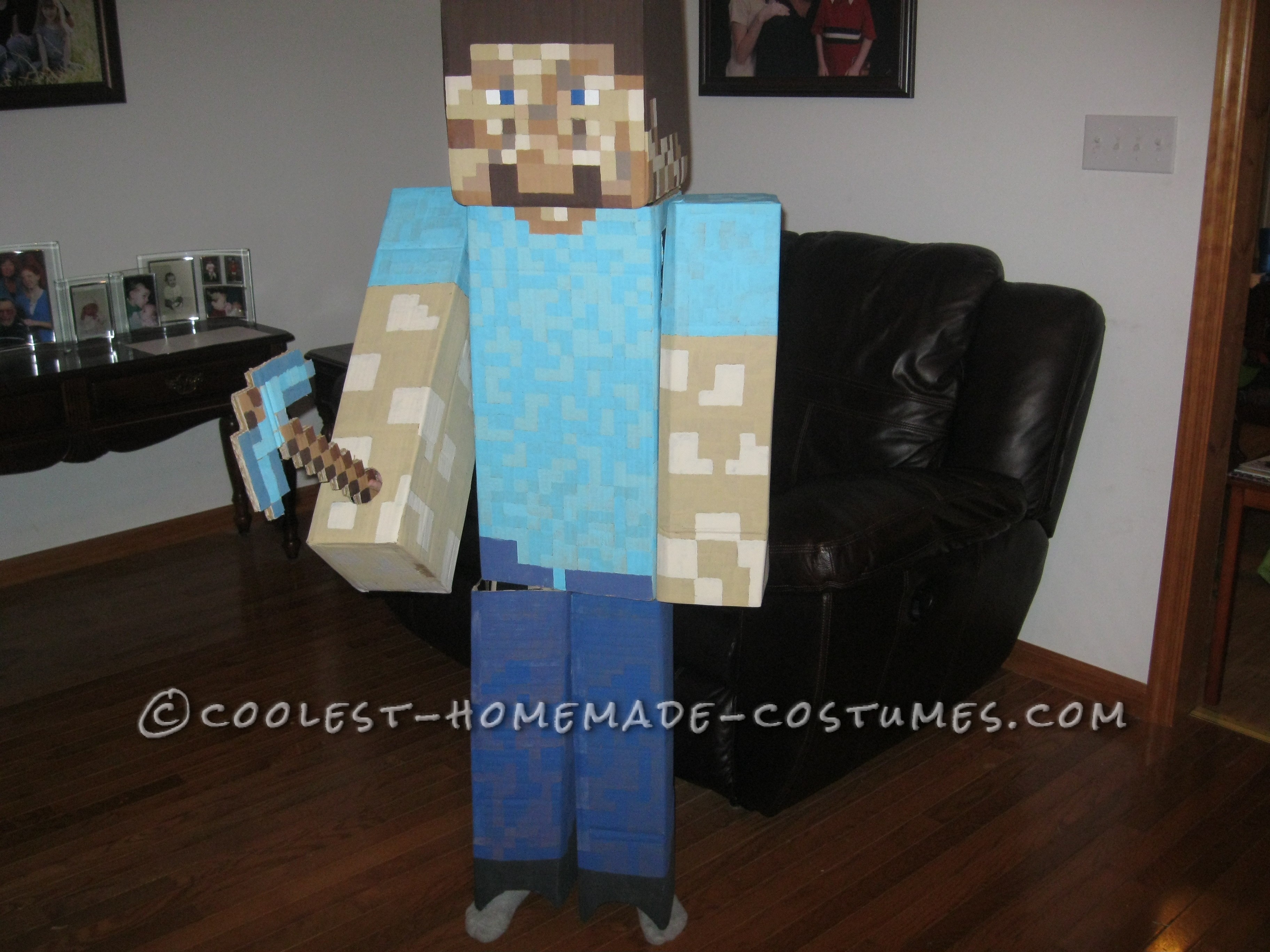Cool Homemade Minecraft Steve Costume