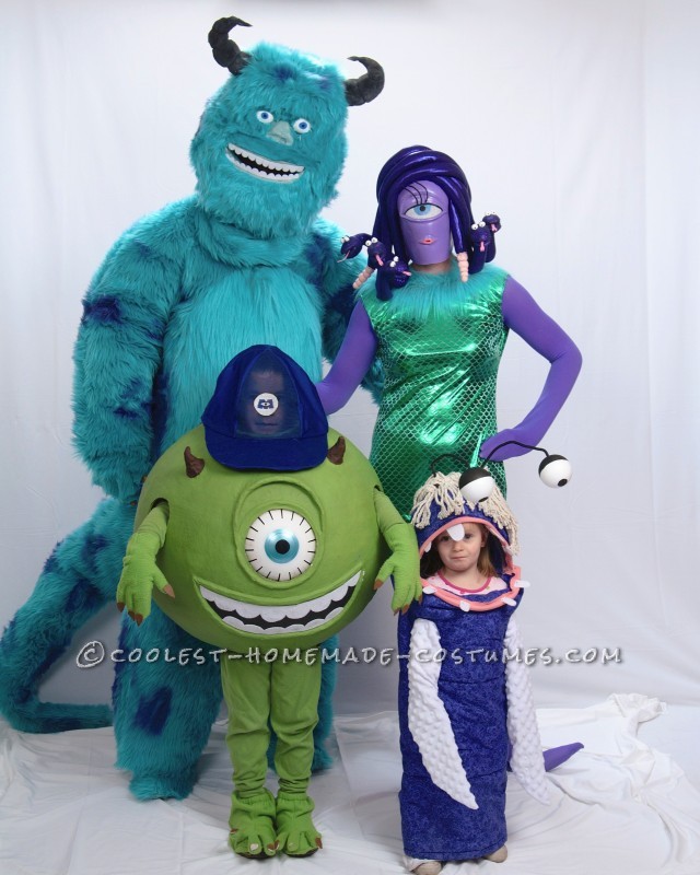 Coolest Monsters Inc Family Halloween Costumes