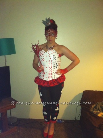 Sexy Homemade Queen of Hearts Costume