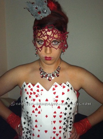Sexy Homemade Queen of Hearts Costume