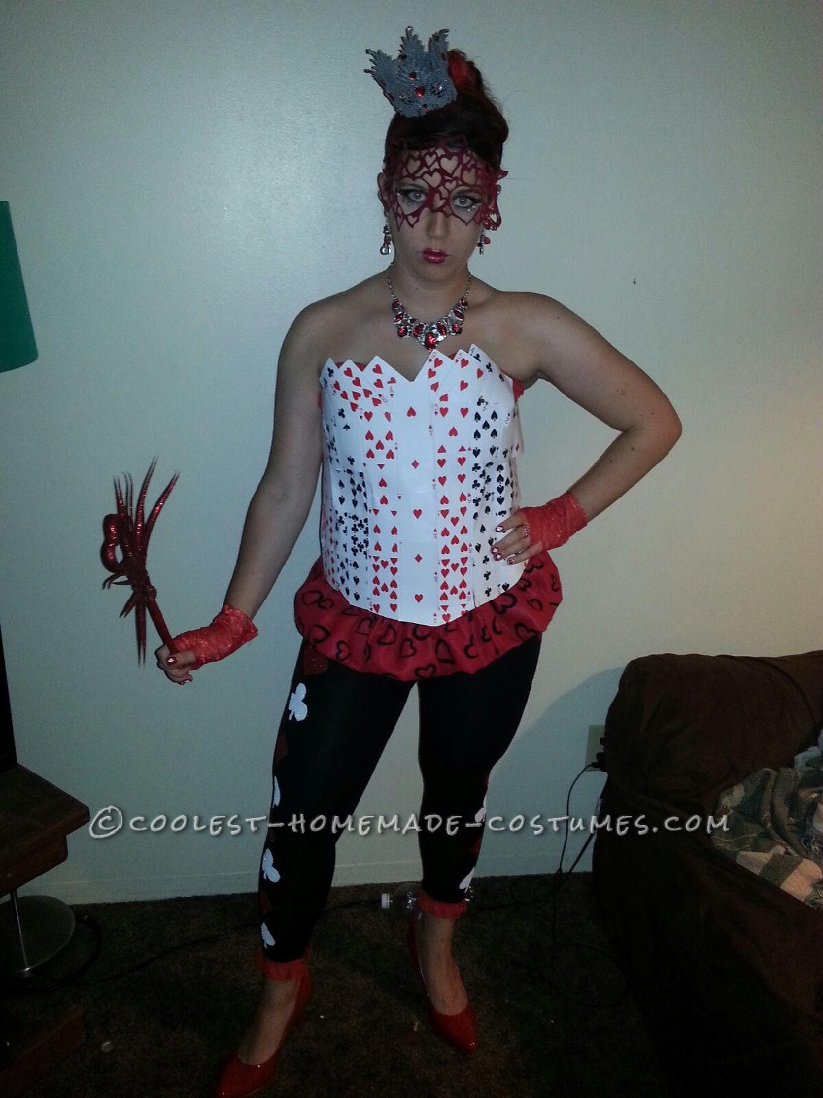 Sexy Homemade Queen of Hearts Costume