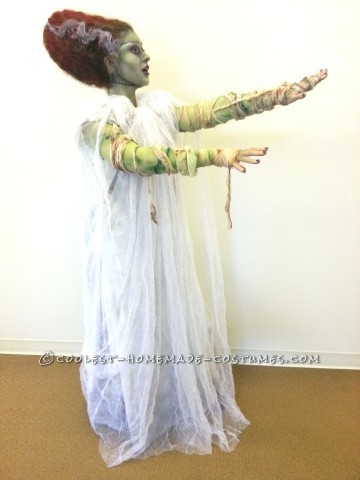 Coolest Technicolor Bride of Frankenstein Costume