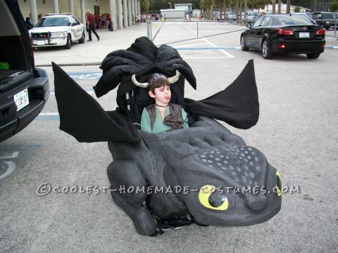 Awesome Toothless and Hiccup Wheelchair Costume