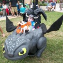 Awesome Toothless and Hiccup Wheelchair Costume