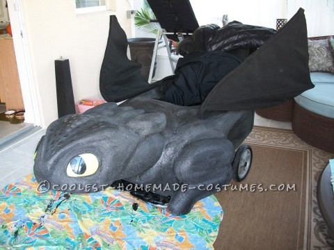 Awesome Toothless and Hiccup Wheelchair Costume