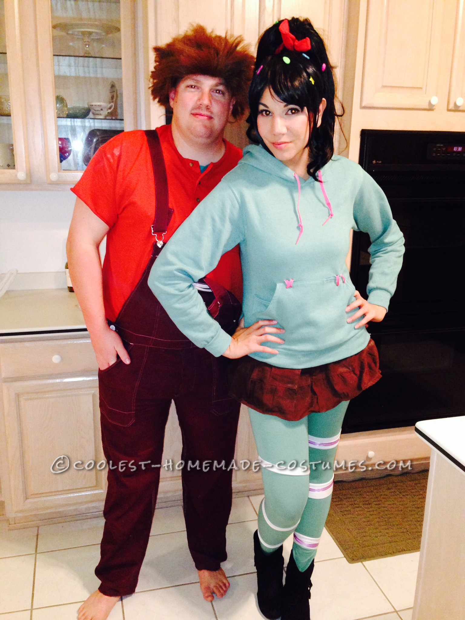 Coolest Wreck-It Ralph and Vanellope von Schweetz Couple Halloween Costume