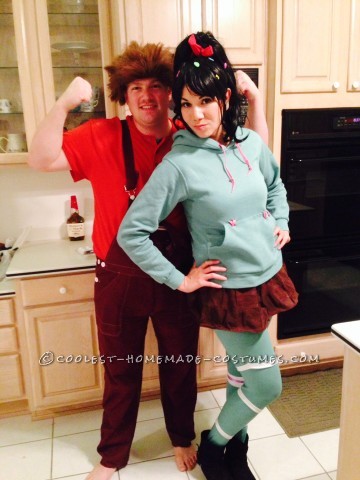 Coolest Wreck-It Ralph and Vanellope von Schweetz Couple Halloween Costume