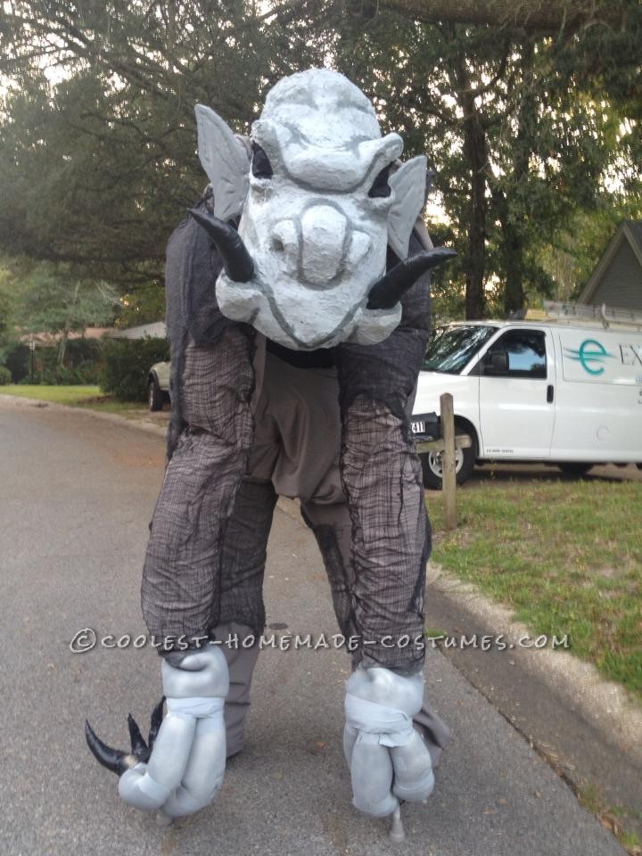 Larger-than-Life Grey Ghouly Stilted Gargoyle Costume