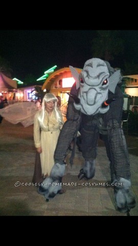 Larger-than-Life Grey Ghouly Stilted Gargoyle Costume