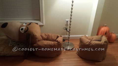 Cool Homemade Couples Slinky Dog Costume