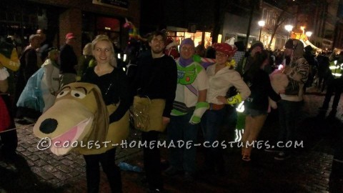 Cool Homemade Couples Slinky Dog Costume