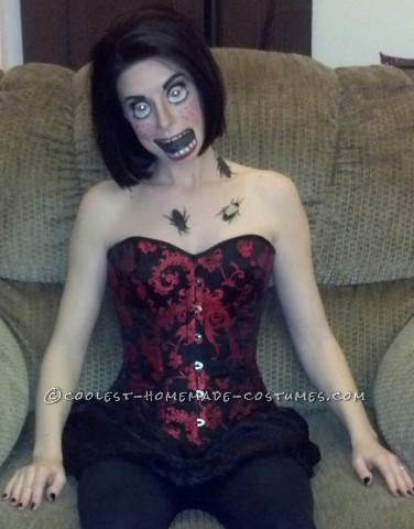 Creepy Doll Makeup - Awesome Homemade Costume That Costs Next to Nothing!