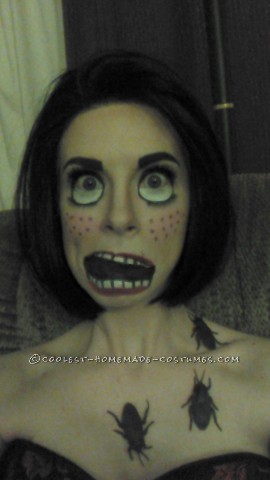 Creepy Doll Makeup - Awesome Homemade Costume That Costs Next to Nothing!