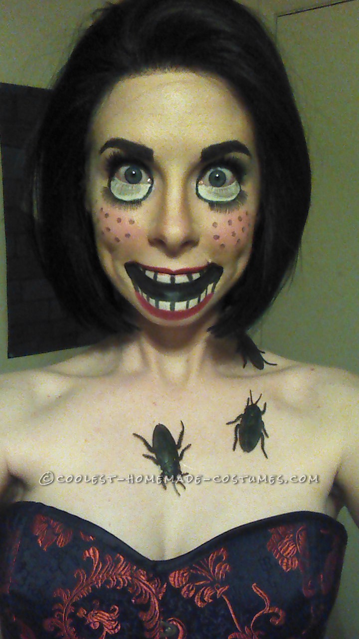 Creepy Doll Makeup - Awesome Homemade Costume That Costs Next to Nothing!