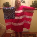 Cute and Modest American Flag Costume for Girls