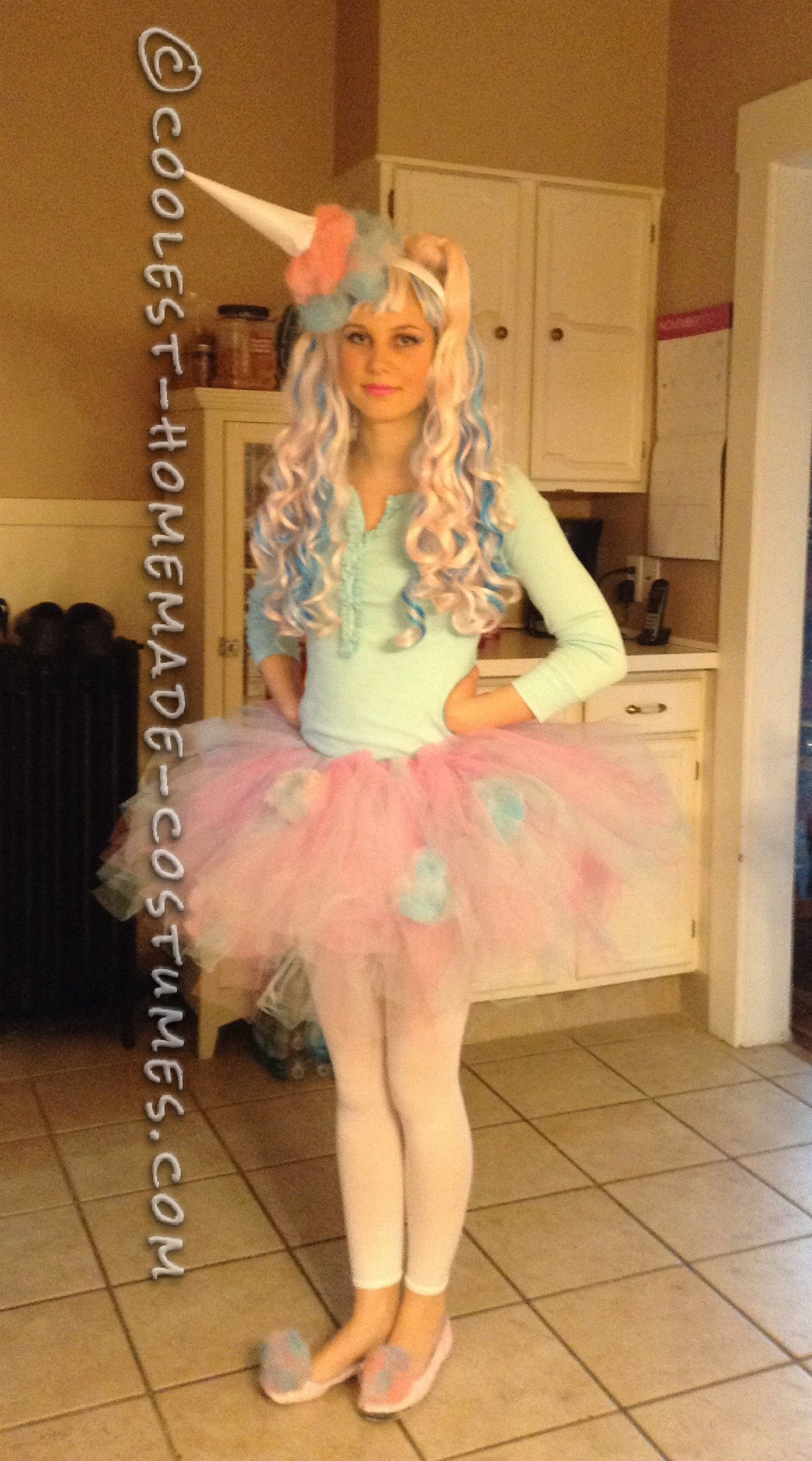 Cute And Sassy Homemade Cotton Candy Costume