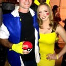 Cute Ash and Pikachu Couple Costume