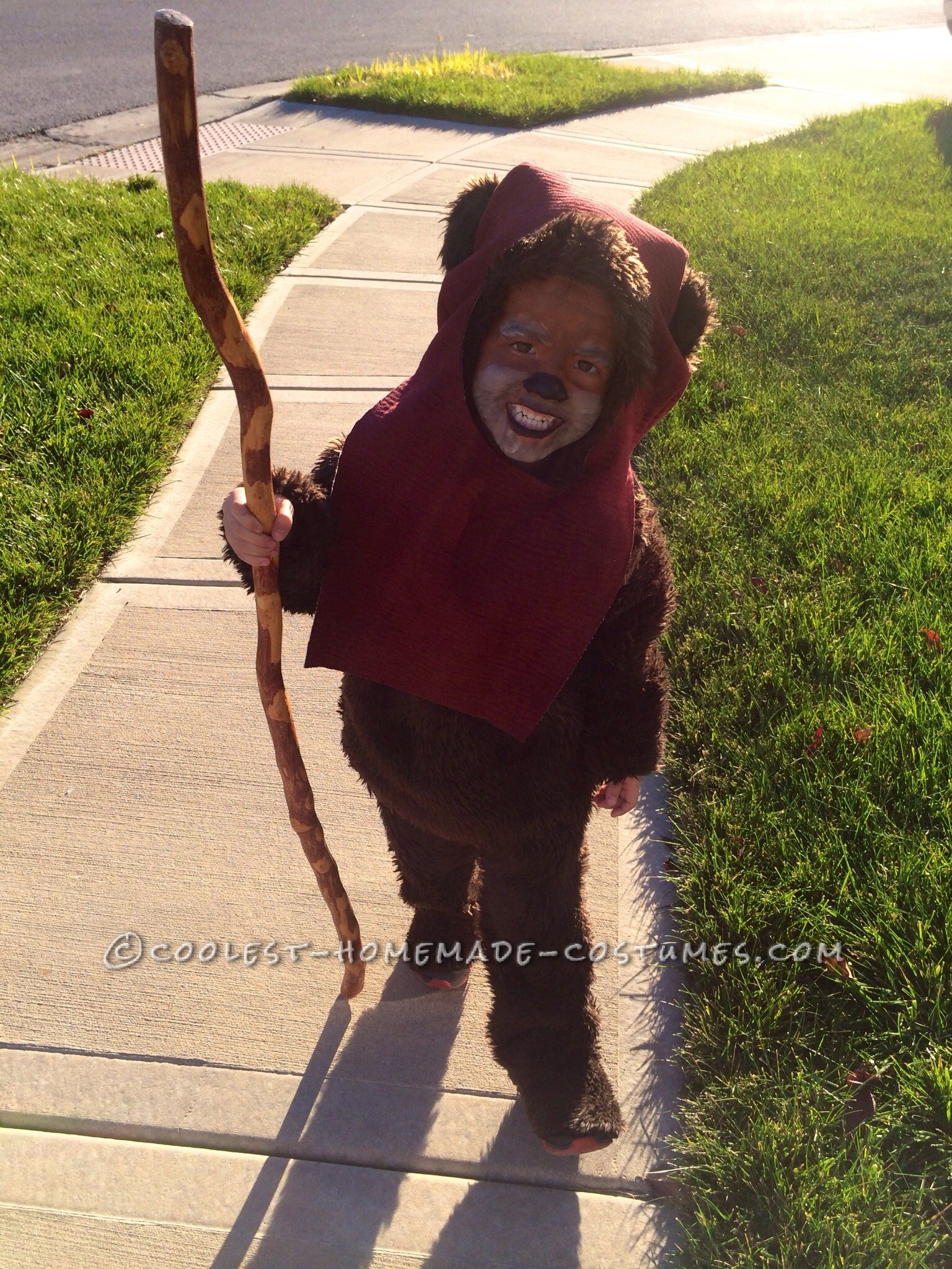Cutest Handmade Ewok Costume for a Toddler