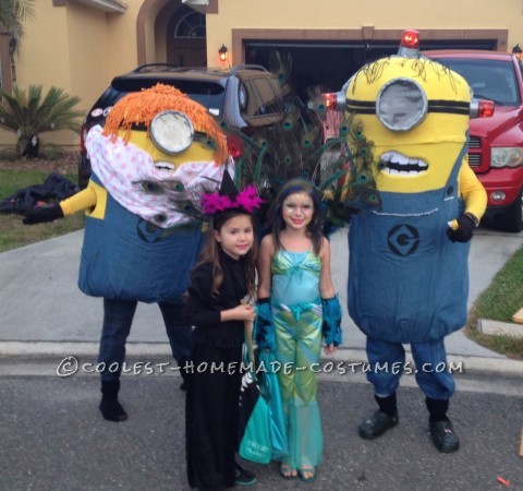 Dancing Minions Homemade Couple Halloween Costumes