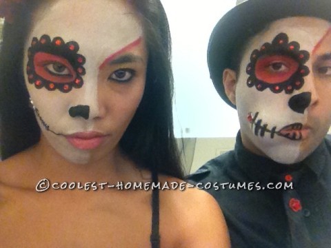 Day of the Dead Bride and Groom Couple Costume