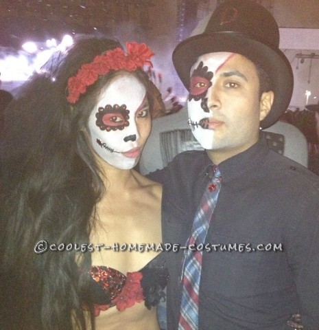 Day of the Dead Bride and Groom Couple Costume
