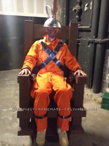 Optical Illusion Electric Chair Death Sentence Costume