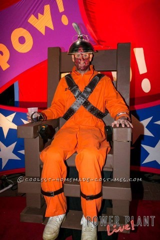 Optical Illusion Electric Chair Death Sentence Costume