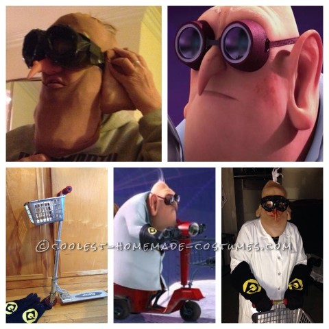 Cool Despicable Me Group Costume: Gru, Vector, Dr. Nefario and Minions