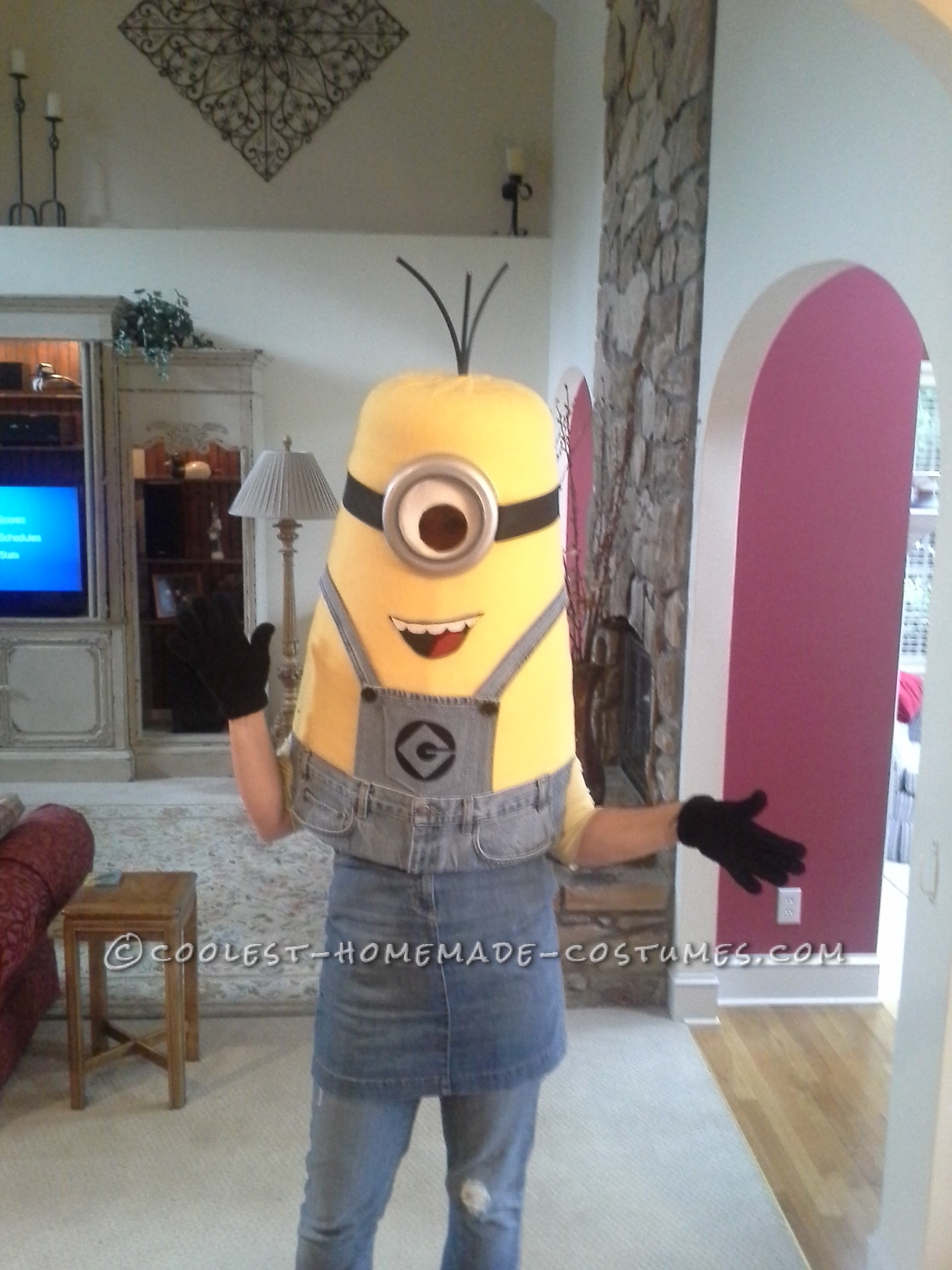 Cool Homemade Despicable Me Minion Costume Made with TLC