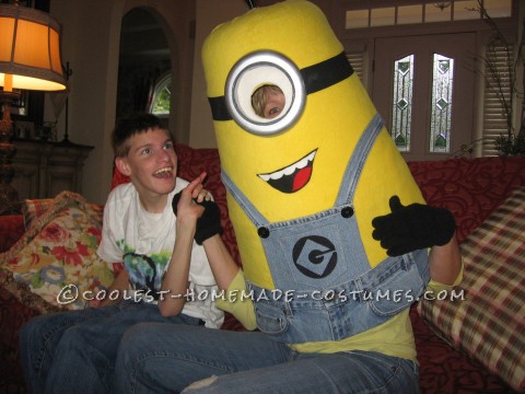 Cool Homemade Despicable Me Minion Costume Made with TLC