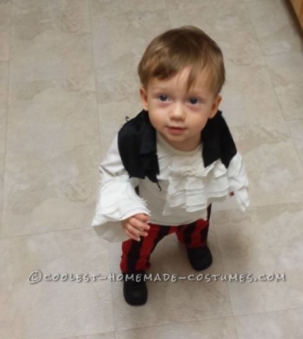 Easy $5 Toddler Pirate Costume Using Clothes from a Thrift Store