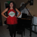 Easy Girly Tabasco Costume - Keeping it Hot!