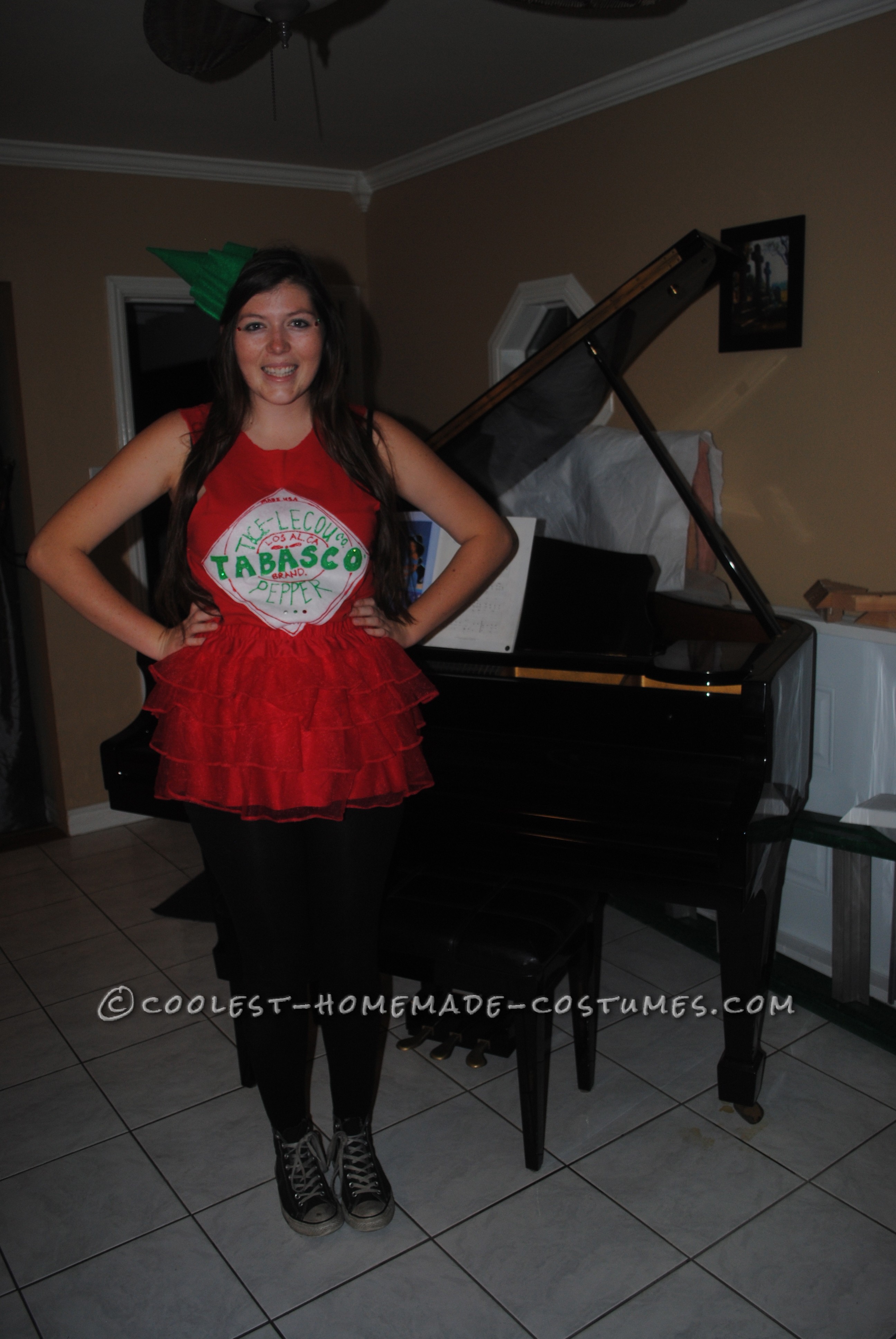 Easy Girly Tabasco Costume - Keeping it Hot!