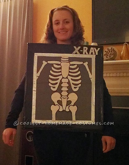 Easy Glowing X-Ray Costume made from Scratch