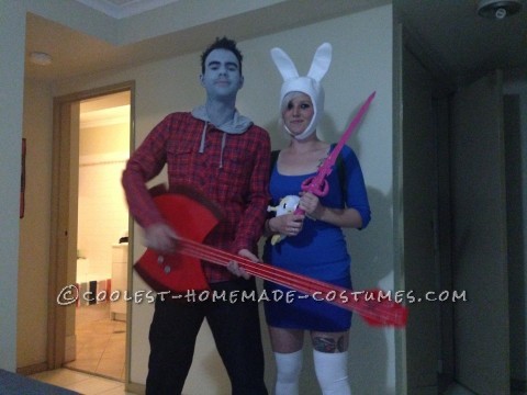 Fionna and Marshall Lee Couple Costume on a VERY Tight Budget!