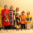 Fun Chocolate and Peanut Butter Candy Bars Family Costume