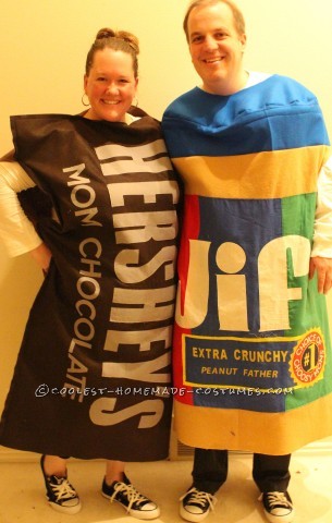 Fun Chocolate and Peanut Butter Candy Bars Family Costume