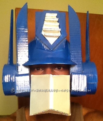 Awesome G1 Optimus Prime Costume from Recycled Materials