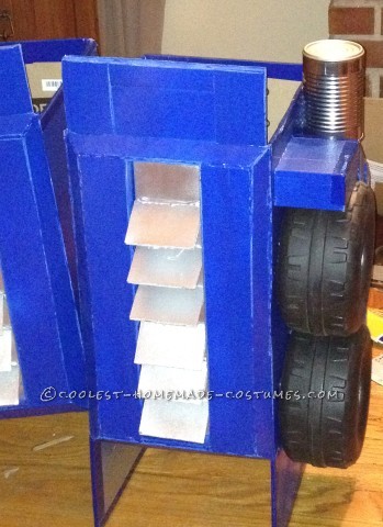 Awesome G1 Optimus Prime Costume from Recycled Materials