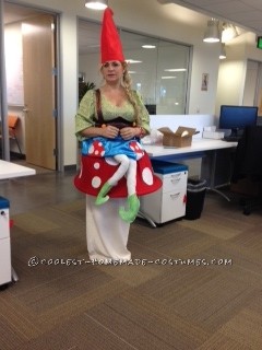 Gnome Sitting on a Mushroom Costume