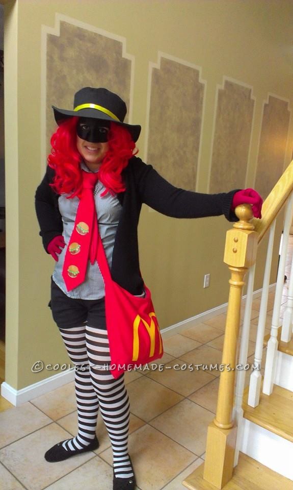 Best DIY McDonald's Hamburglar Costume for a Woman