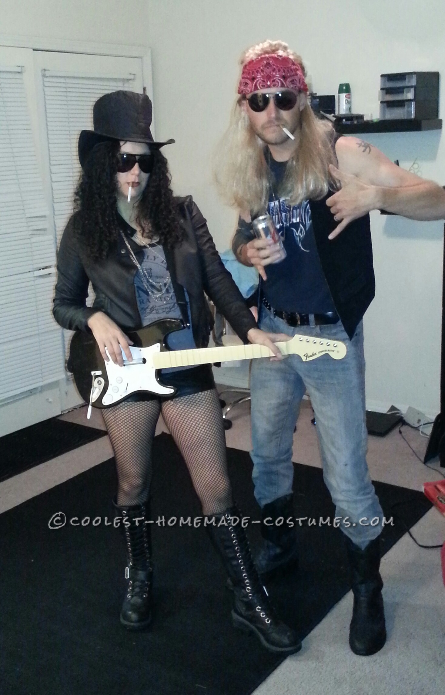 Guns N Roses Last-Minute Couple Halloween Costume